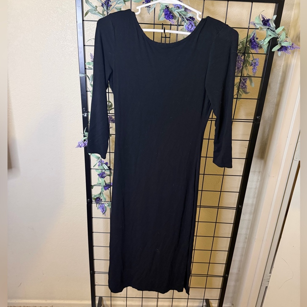 Lulus Black Long Sleeve Women's Dress